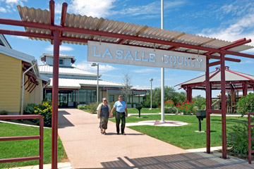 Front entrance of the new La Salle County Safety Rest Area